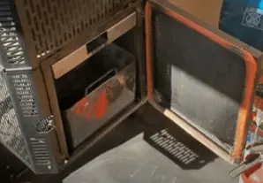 Gasket on firebox door 