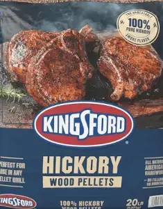 Kingsford 100% Hickory Wood Pellets.